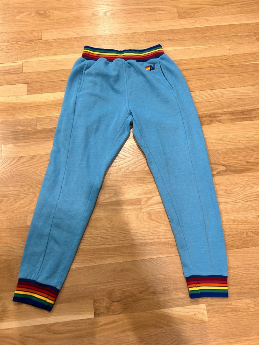 Aviator Nation Rainbow Ribbed Sweats